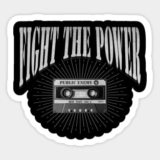Fight the Power - Anti Government Shirt Sticker